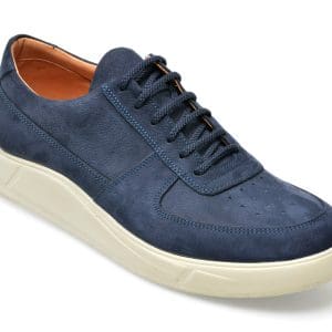Pantofi OTTER bleumarin, 20552, din nabuc
