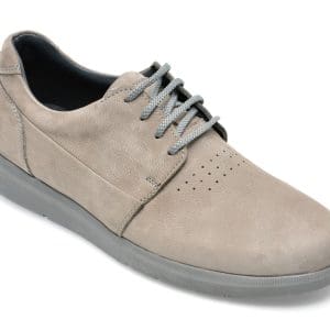Pantofi OTTER gri, 6021, din nabuc