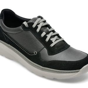 Pantofi sport CLARKS negri, CHARTLITE MOVE 01-N, din piele naturala