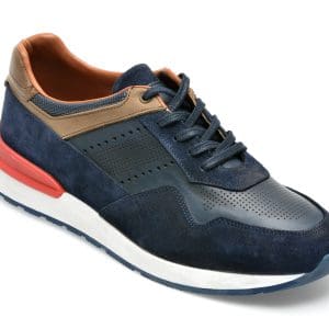 Pantofi sport GRYXX bleumarin, M6039, din piele naturala