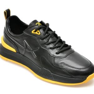 Pantofi sport OTTER negri, CJ22004, din piele naturala