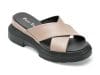 Papuci PUFFY FOOTS gri, 3, din piele naturala