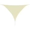 Parasolar din țesătură oxford triunghiular, 3,6×3,6×3,6 m, crem