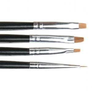Pensule pentru unghii set 4 Miley NBS04A