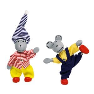 Set 2 păpuși flexibile – Șoriceii Lia & Luca