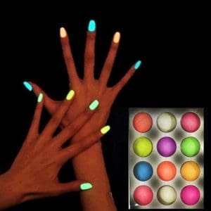 Pudra Acryl Fosforescent 12buc -J1207