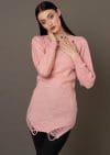 Pulover Ramira Light Pink scurt roz DRGPV0012 Dargen