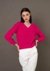 Pulover Tizara Fuchsia scurt roz DRGPV0004 Dargen