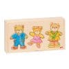 Puzzle din lemn – Îmbracă ursulețul