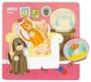 Puzzle incastrat din 3 piese din lemn – Animale de companie