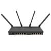 Router wireless Gigabit dual band MikroTik RB4011IGS+5HACQ2HND-IN, 10 porturi, port SFP+, 2.4/5 GHz, 300/1733 Mbps, PoE pasiv