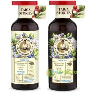 Pachet Sampon si Balsam Natural Fortifiant cu Infuzie de 37 Plante – Taiga Stories 500ml
