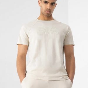 Tricou regular din bumbac PIMA pentru bărbați 4F x RL9