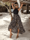 Rochie Amira midi lejera din material sintetic multicolor DRGR0080 Dargen