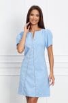 Rochie LaDonna bleu scurta cu aplicatii stralucitoare