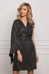 Rochie Moze neagra cu o maneca