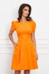 Rochie Moze orange cu buzunare