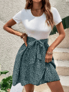 Rochie Zeni scurta lejera din material sintetic multicolor DRGR0064 Dargen