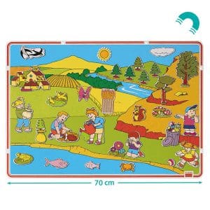 Panou cu 100 de piese magnetice – Să îngrijim natura