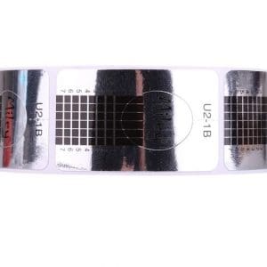 Sabloane unghii Dreptunghiulare Silver 500buc U2-1B