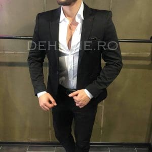 Sacou barbati negru slim fit ZR A5170 E*