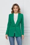 Sacou LaDonna verde cu nasturi decorativi