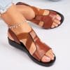 Sandale fara Toc din Textil dama Maro Wrya