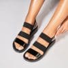 Sandale fara Toc din Textil dama Negre Kateryna