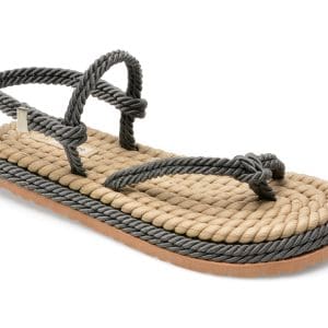 Sandale IMAGE gri, 2020, din material textil