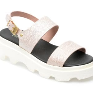 Sandale PUFFY FOOTS nude, 7, din piele naturala