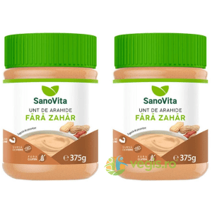 Pasta de Arahide Cremoasa fara Zahar 375g + 375g