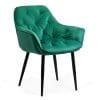 Scaun dining din catifea BUC 257 verde