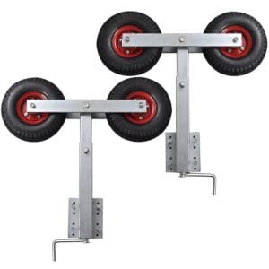 Set 2 suporturi cu roți duble pentru remorcă de barcă 59 – 84 cm