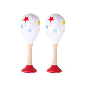 Set de 2 maracas junior, 13 x 4,5 cm