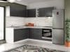 Set Mobila Bucatarie Colt Mina Grafit 180*220 Gri Antracit – C86