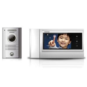 Set videointerfon Commax COLOR FAM, 1 familie, 7 inch, aparent