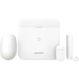 Sistem alarma antiefractie wireless Hikvision AX PRO DS-PWA96-KIT-WE, LAN, Wi-Fi, GSM 3/4G, 32 partitii, 96 zone/iesiri, 48 utilizatori, 868 MHz