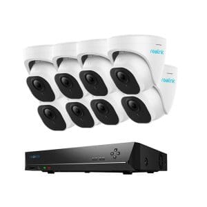 Sistem supraveghere IP exterior Reolink RLK16-820D8-A-3T, 8 camere, 4K, IR 30 m, 4 mm, microfon, HDD 3 TB