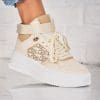 Sneakersi dama Piele Ecologica Bej Cecelia X8661
