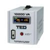 Stabilizator de tensiune cu 2 prize TED RT TED000071, 10000 VA, 6000 W, regleta