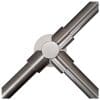 Stalp intermediar in forma de T pentru suport balustrade K-TO, inox, aparent