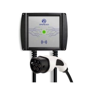 Statie incarcare masini electrice Ampevo AMP107T2GC-CP+RFID, 7.4 kW, Type 2, monofazat, cablu 5 m + 2x card RFID