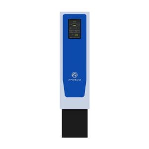 Statie incarcare masini electrice Ampevo AMP344T2D-IK10, 2x 22 kW, Type 2, trifazat, cablu 5m