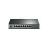 Switch 8 porturi Gigabit JetStream TP-Link TL-SG2008P, 16 Gbps, 10/100/1000 Mbps, 62 W, PoE+, cu management