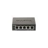 Switch cu 5 porturi Gigabit D-Link DGS-1100-05PDV2, 10 Gbps, 7.44 Mpps, PoE, cu management