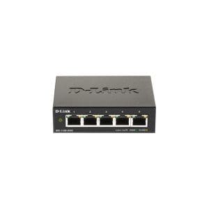 Switch cu 5 porturi Gigabit D-Link DGS-1100-05PDV2, 10 Gbps, 7.44 Mpps, PoE, cu management