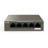 Switch cu 5 porturi Tenda TEG1105P-4-63W, 10 Gbps, 7.44 Mpps, 2000 MAC, PoE, fara management