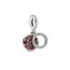 Talisman din argint S925 Red Circle DRGT0020