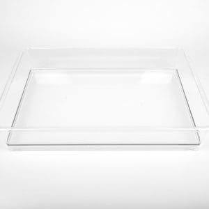 Tavă transparentă pentru explorare, 56 x 44 x 10 cm