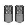 Set 2 telecomenzi wireless cu 4 butoane Chuango RC-80, 315/433 MHz, 80 m, plastic ABS